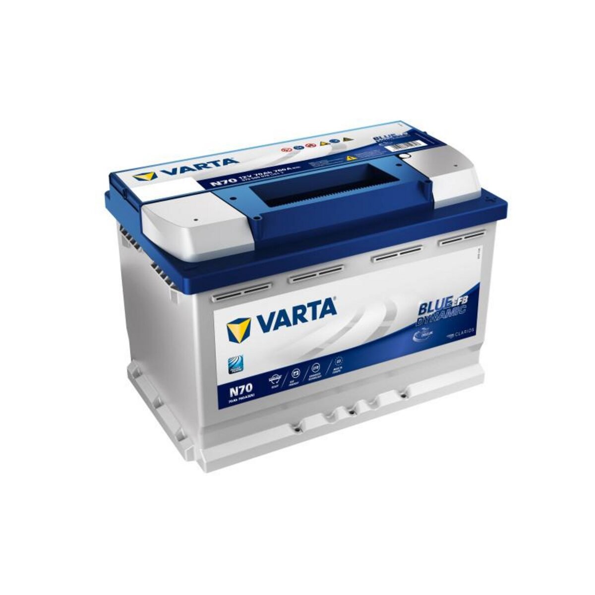 Varta Batterie Varta Blue Dynamic EFB N70 12v 70ah 760A 570 500 076 L3D