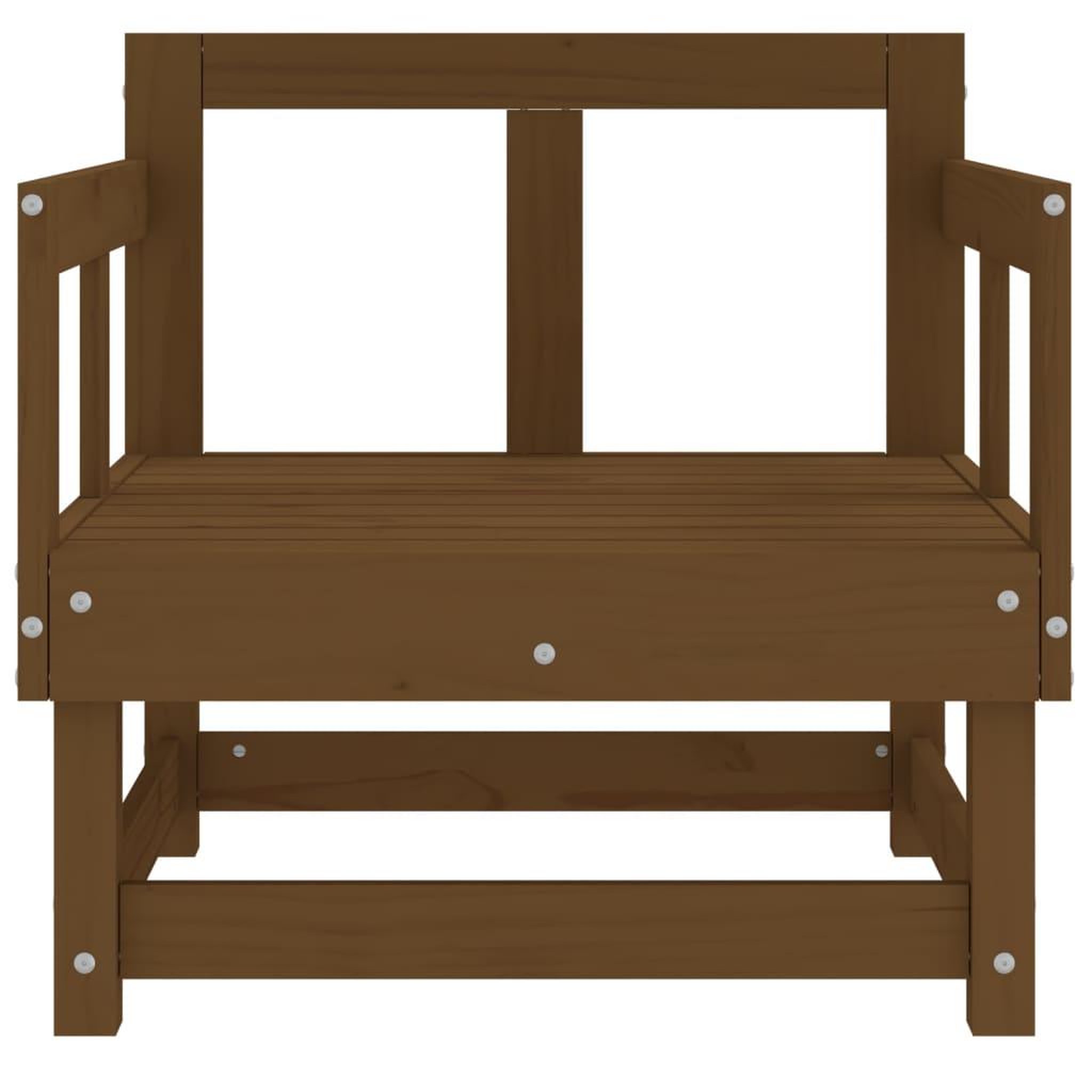 Voir la diapositive 4 : VIDAXL Chaises de jardin lot de 2 marron miel bois massif de pin