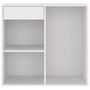 Voir la diapositive 5 : VIDAXL Armoire a cosmetiques Blanc 80x40x75 cm Bois d'ingenierie