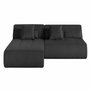 Voir la diapositive 1 : LISA DESIGN Onyx - canapé modulable d'angle réversible 4 places - en velours côtelé