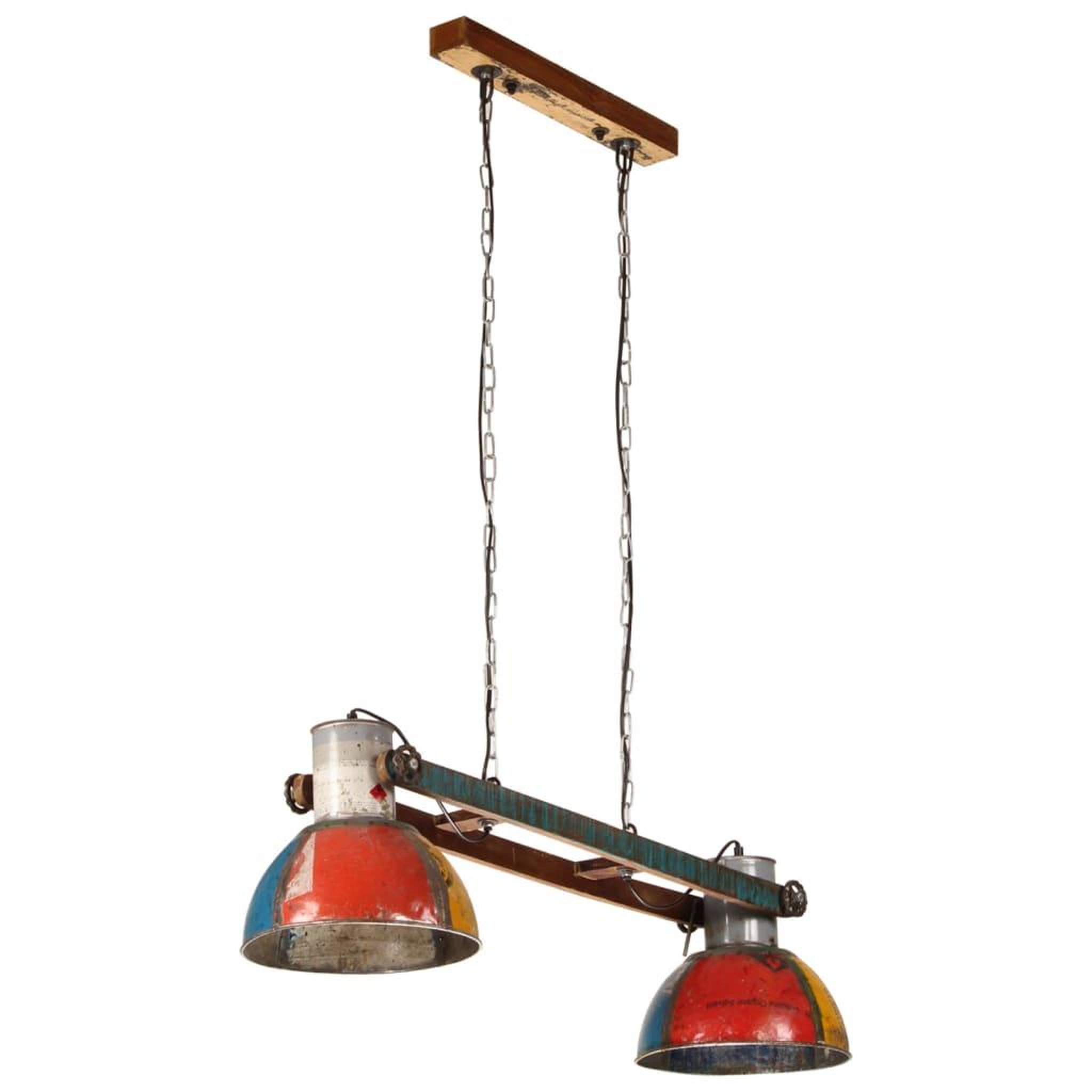 Voir la diapositive 2 : VIDAXL Lampe suspendue industrielle 25 W Multicolore 111 cm E27