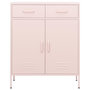 Voir la diapositive 2 : VIDAXL Armoire de rangement Rose 80x35x101,5 cm Acier