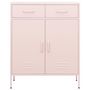 Voir la diapositive 2 : VIDAXL Armoire de rangement Rose 80x35x101,5 cm Acier