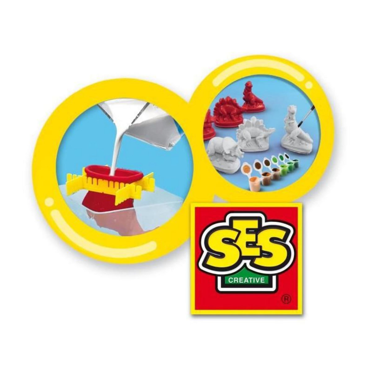 SES Creative Kit de moulage Dinosaures