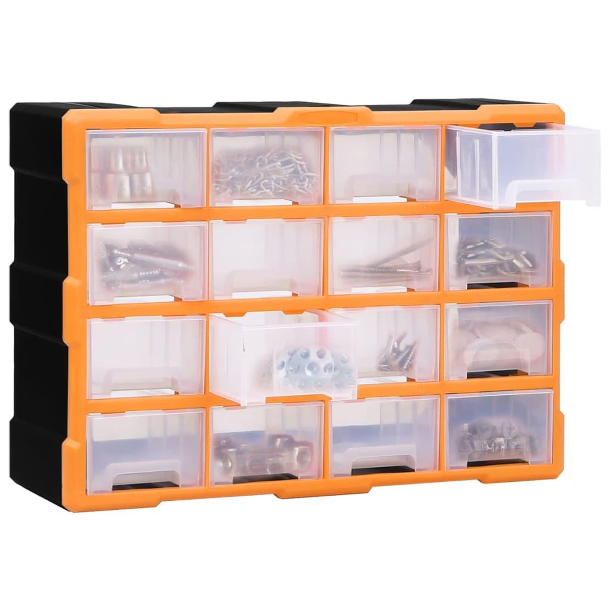 Voir la diapositive 3 : VIDAXL Organisateur multi-tiroirs avec 16 tiroirs centraux 52x16x37 cm