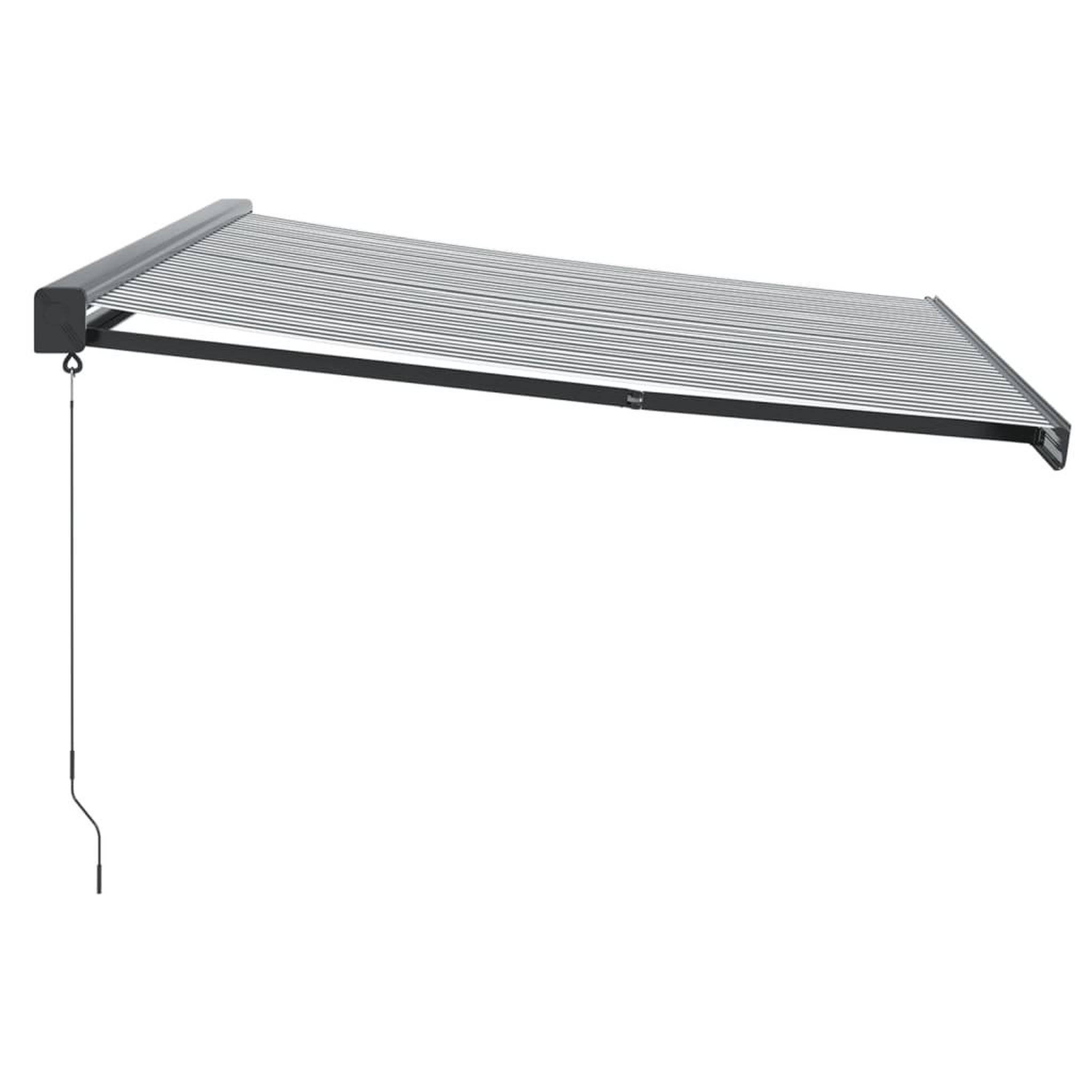 Voir la diapositive 4 : VIDAXL Auvent retractable anthracite et blanc 4x3 m tissu et aluminium