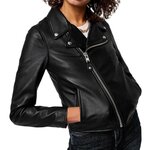 Schott Veste en cuir  Femme Schott  cw8615. Coloris disponibles : Noir