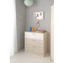 Voir la diapositive 3 : Commode 3 tiroirs SACHA