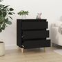 Voir la diapositive 3 : VIDAXL Buffet Noir 60x35x70 cm Bois d'ingenierie