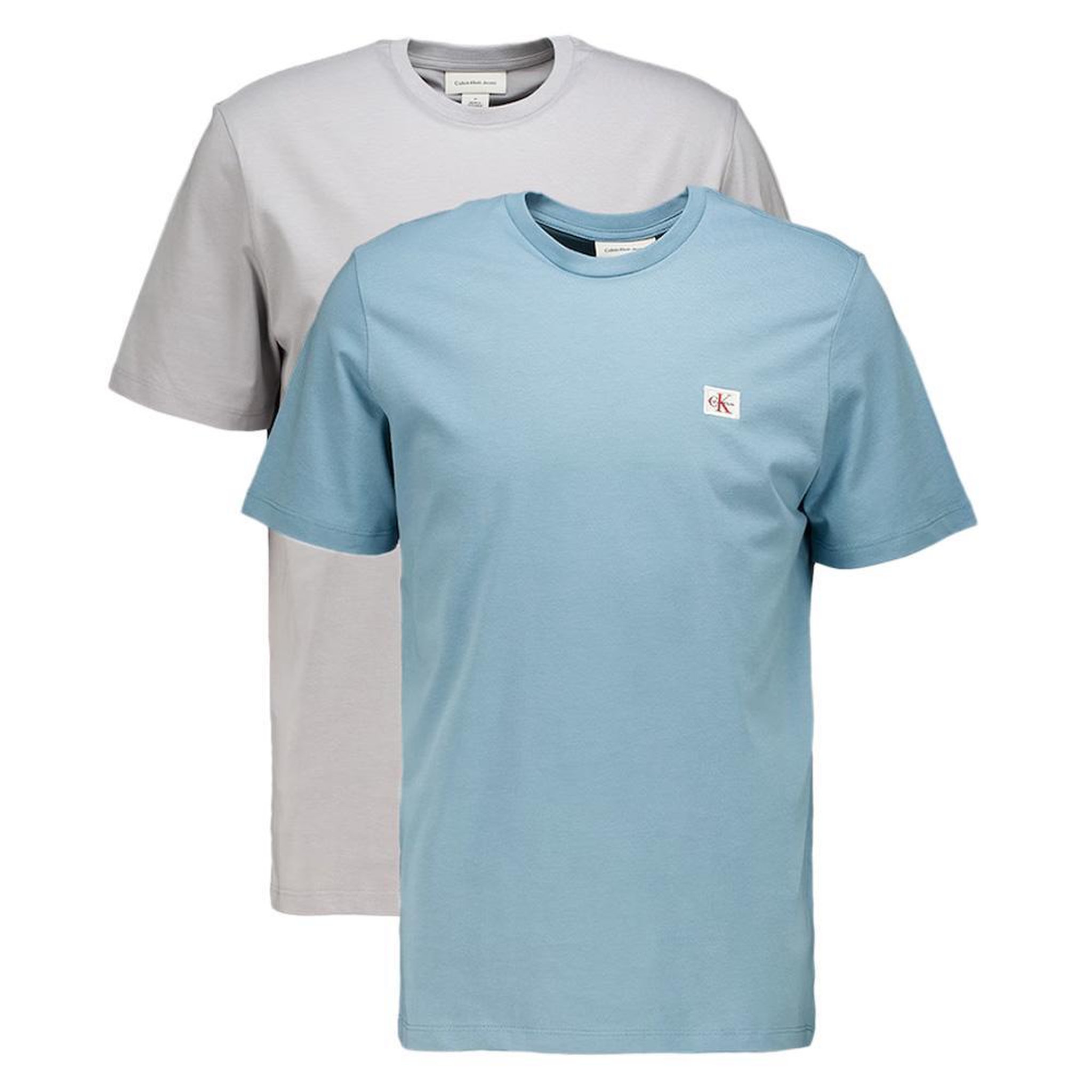 Voir la diapositive 1 : CALVIN KLEIN JEANS Lot de 2 T-shirts Gris/Bleu Homme Calvin Klein Jeans Ss Badge