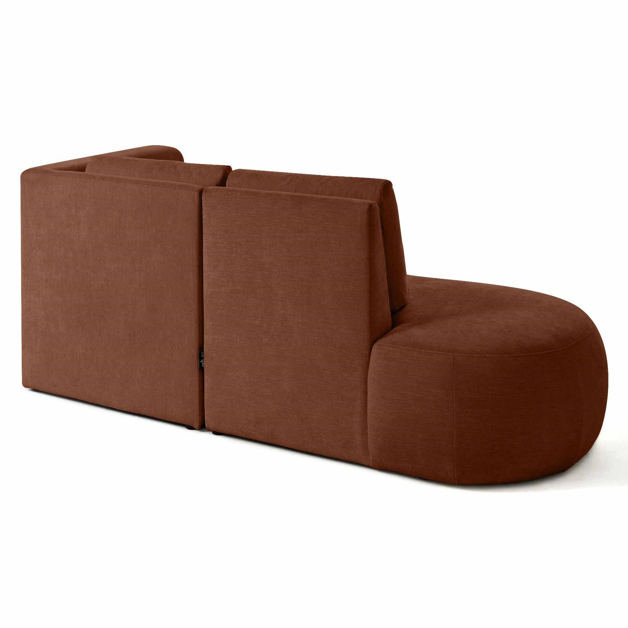 Voir la diapositive 4 : LISA DESIGN Santorini - canapé modulable d'angle droit - 4 places - en tissu texturé