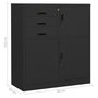 Voir la diapositive 6 : VIDAXL Armoire de bureau Anthracite 90x40x102 cm Acier