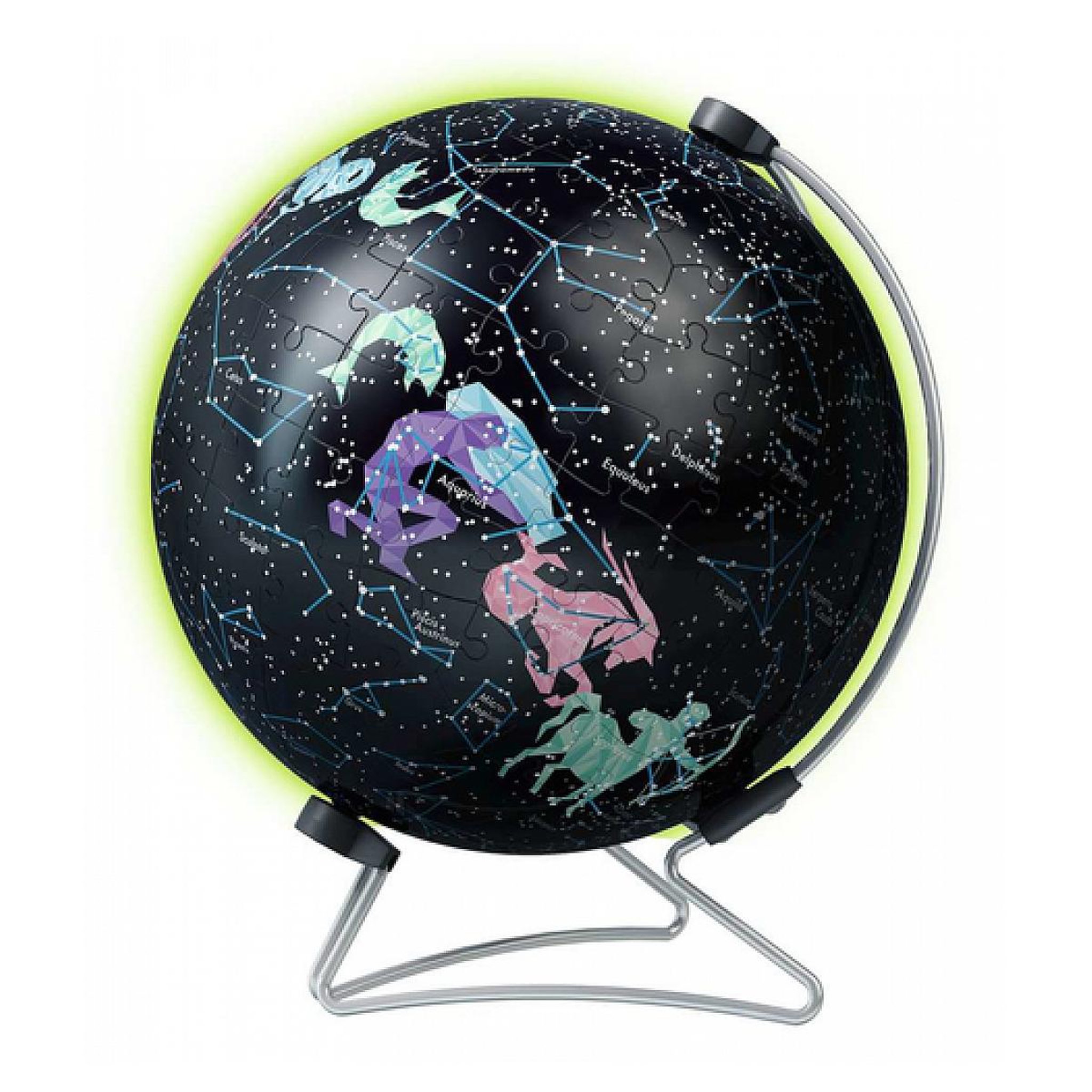 Voir la diapositive 3 : RAVENSBURGER Puzzle 3D 180 pièce(s) Globe phosphorescent