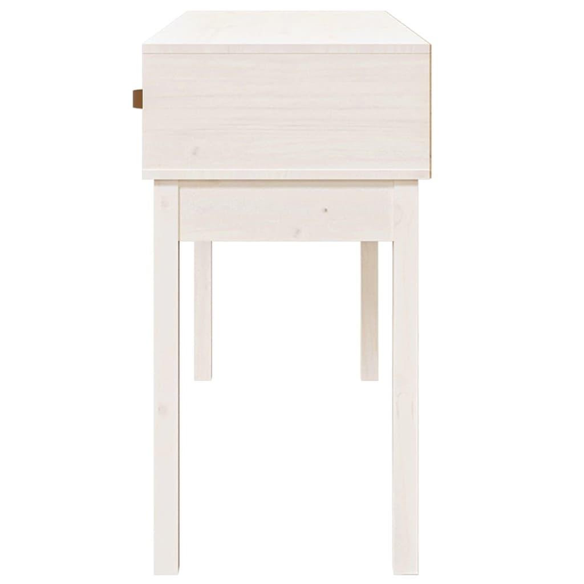 Voir la diapositive 5 : VIDAXL Table console Blanc 114x40x75 cm Bois massif de pin