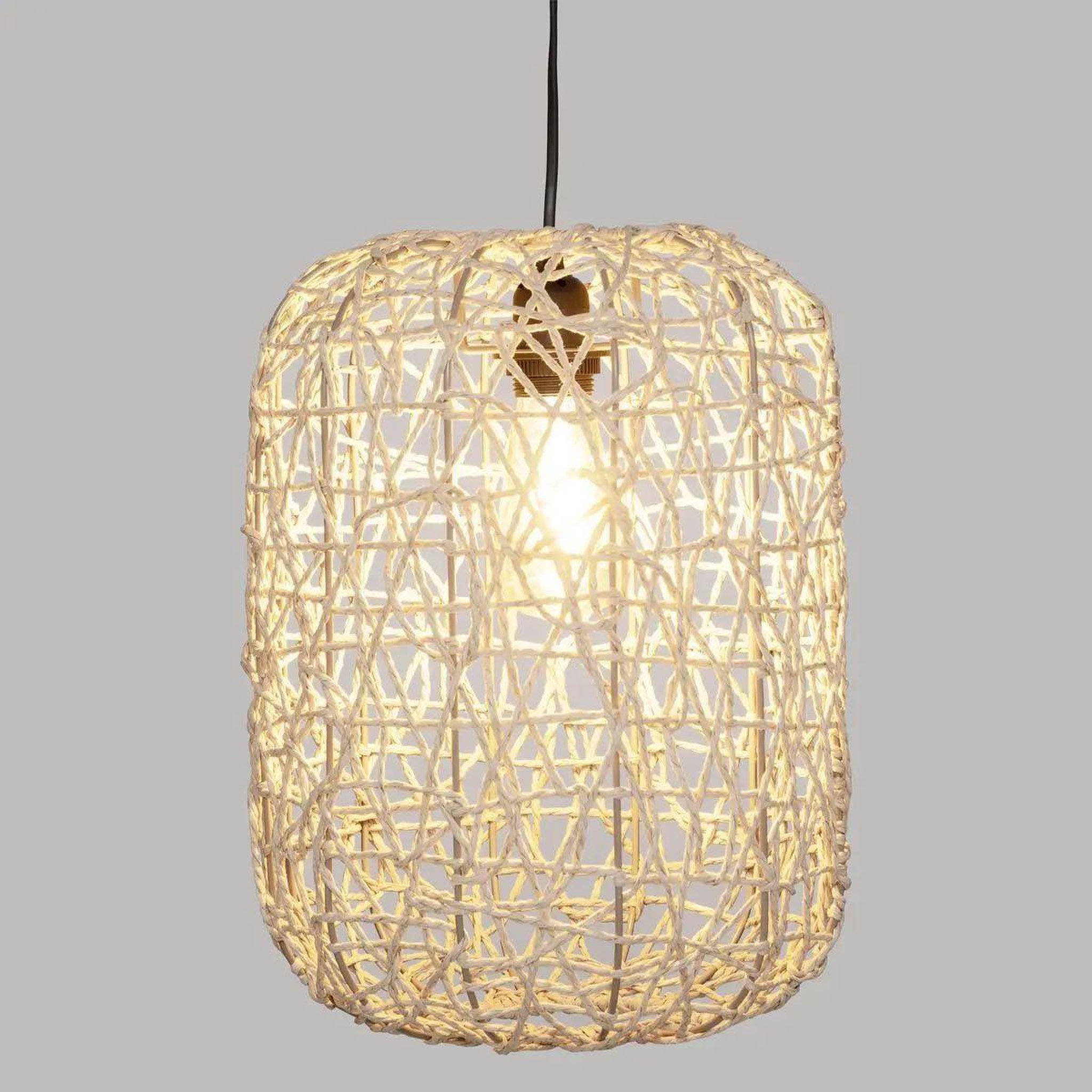 Voir la diapositive 3 : ATMOSPHERA Lampe suspension design  raahe  38cm beige