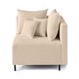 Voir la diapositive 1 : LISA DESIGN Edinburg - module d'assise d'angle droit - en velours côtelé