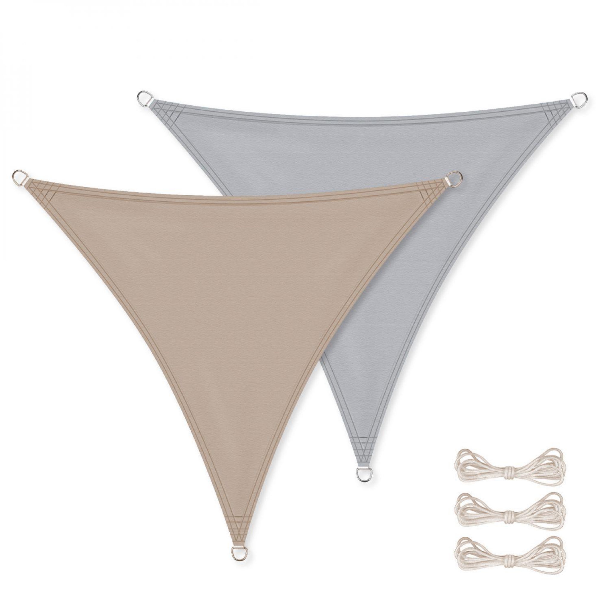 LINXOR Voile d'ombrage triangulaire imperméable et anti-UV