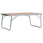 Voir la diapositive 1 : VIDAXL Table pliable de camping Marron Aluminium 60x40 cm