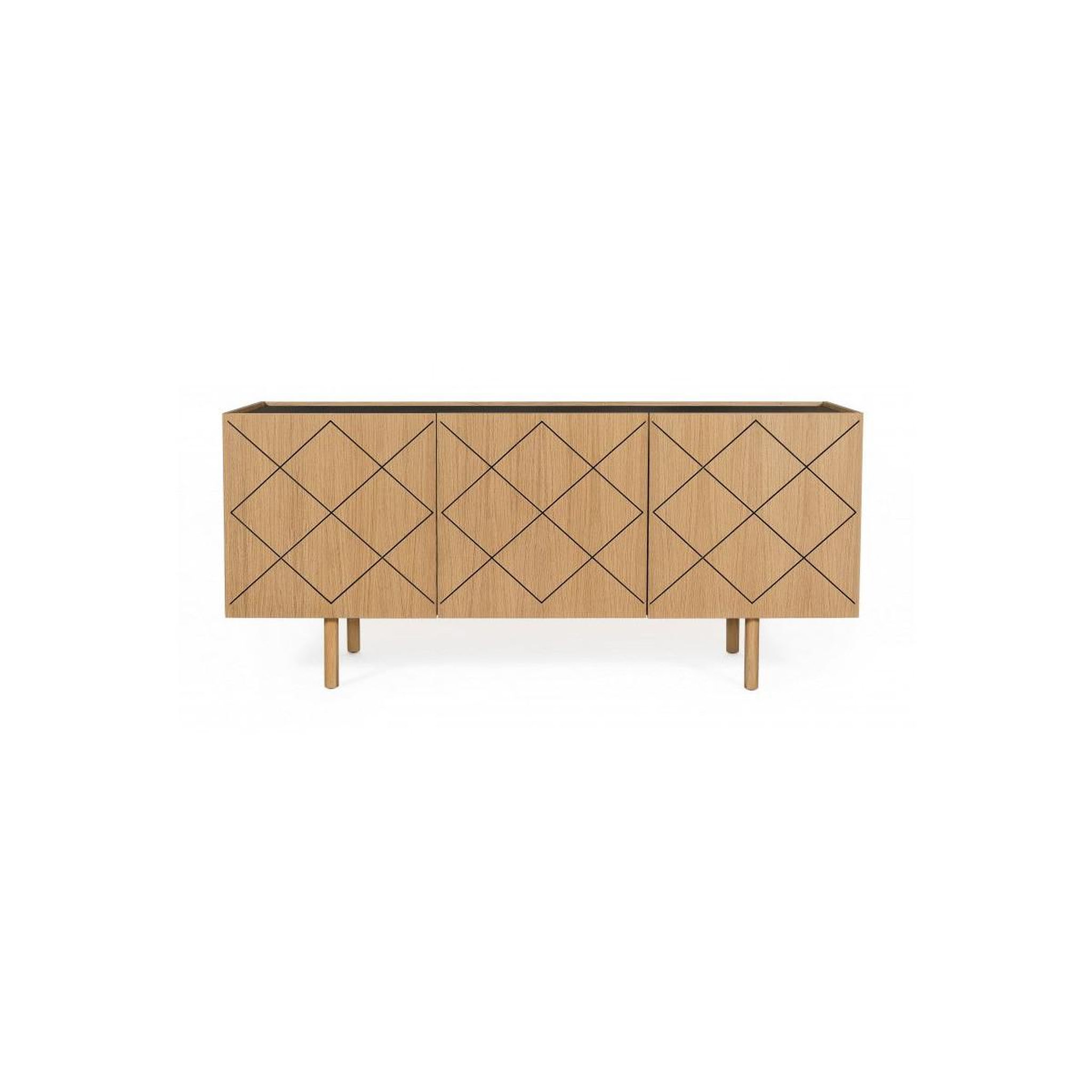 Paris Prix Buffet design en bois massif  porto  175cm chêne