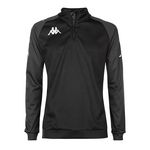 KAPPA weat D'entrainement 1/2 zip  Homme Kappa Trieste. Coloris disponibles : Noir