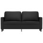 Voir la diapositive 3 : VIDAXL Canape a 2 places Noir 140 cm Similicuir