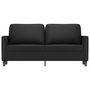 Voir la diapositive 3 : VIDAXL Canape a 2 places Noir 140 cm Similicuir
