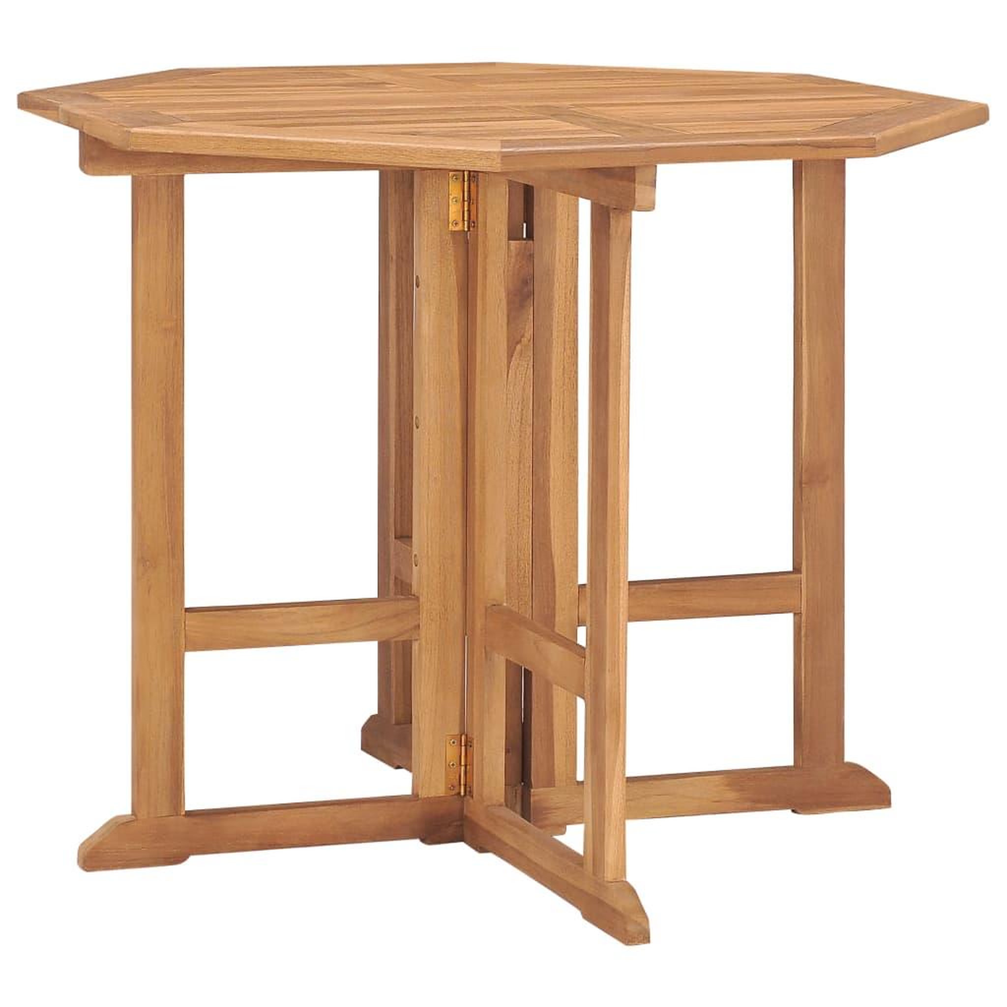Voir la diapositive 3 : VIDAXL Ensemble a manger d'exterieur pliable 5 pcs Bois solide de teck