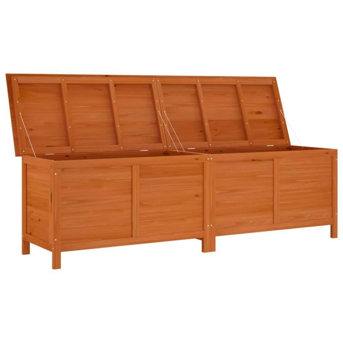VIDAXL Boîte de rangement de jardin marron bois massif de sapin
