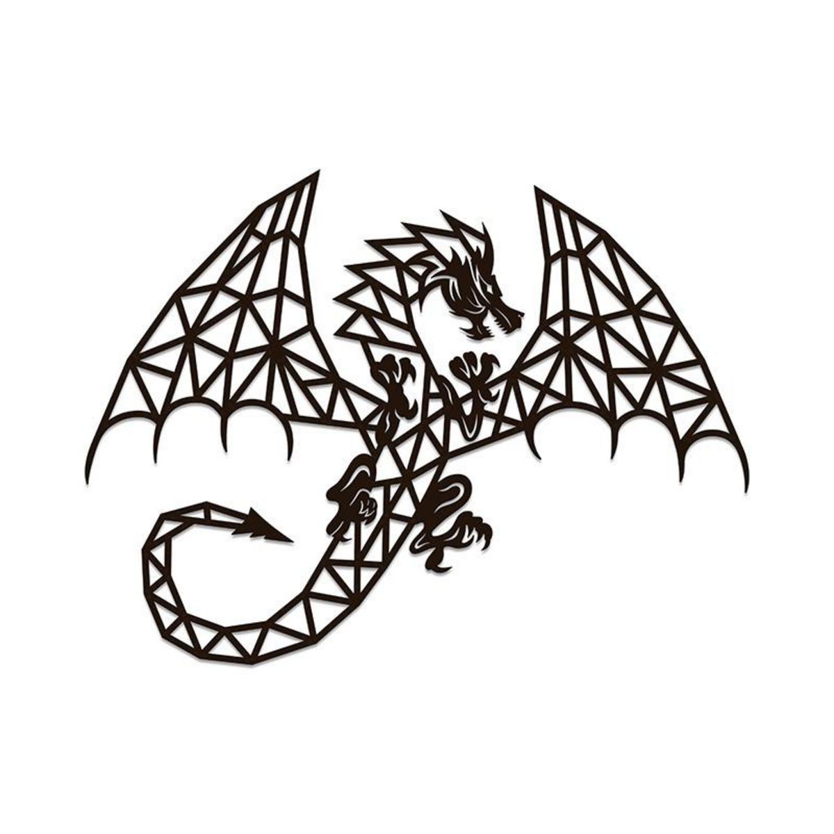 ECO WOOD ART Puzzle mural en bois - Dragon 94,8 cm