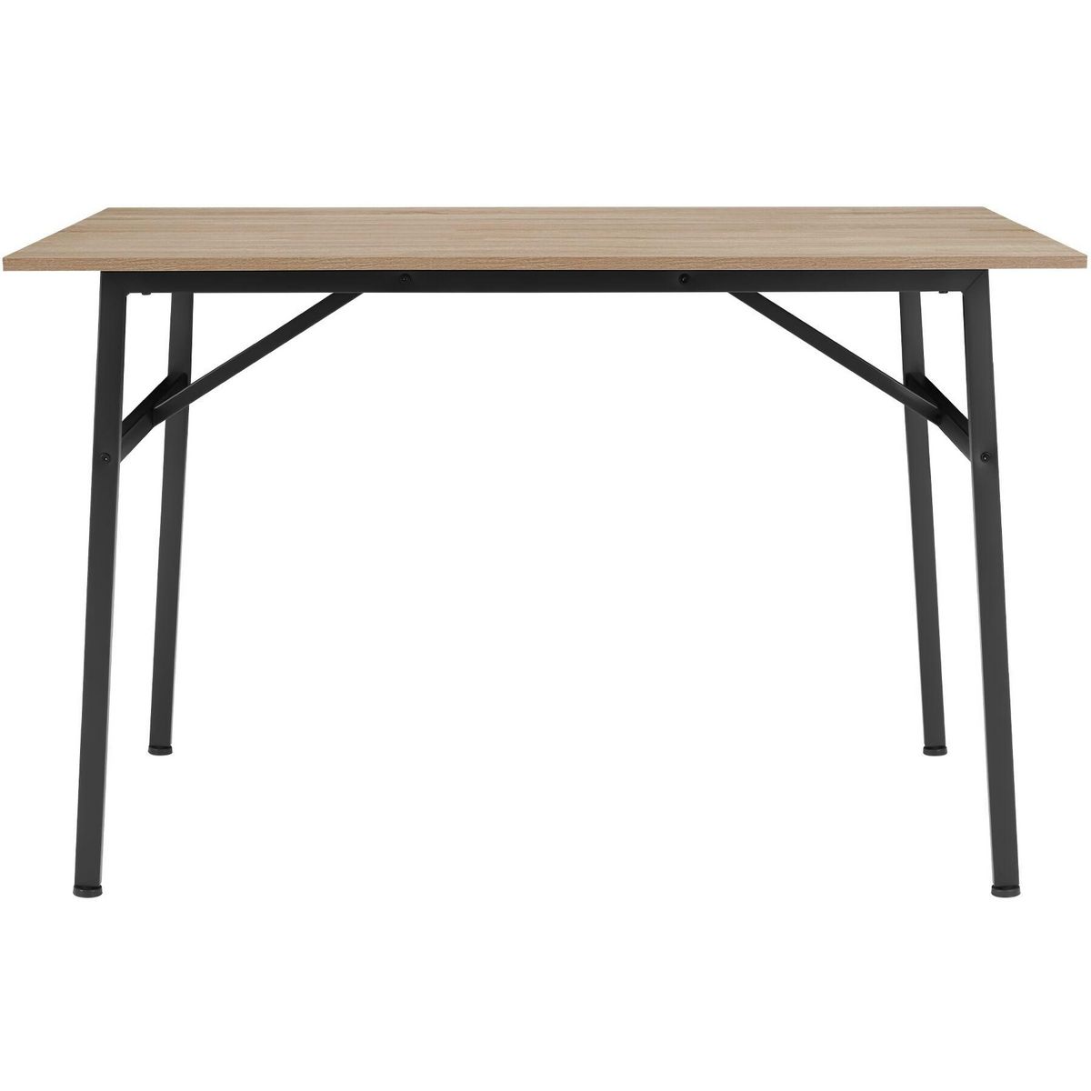 tectake Table de salle à manger style industriel Bois clair industriel, Chêne Sonoma