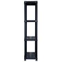 Voir la diapositive 4 : VIDAXL Etagere de rangement a 4 niveaux Noir 61x30,5x130 cm Plastique