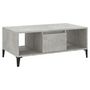 Voir la diapositive 2 : VIDAXL Table basse Gris beton 90x50x36,5 cm Bois d'ingenierie
