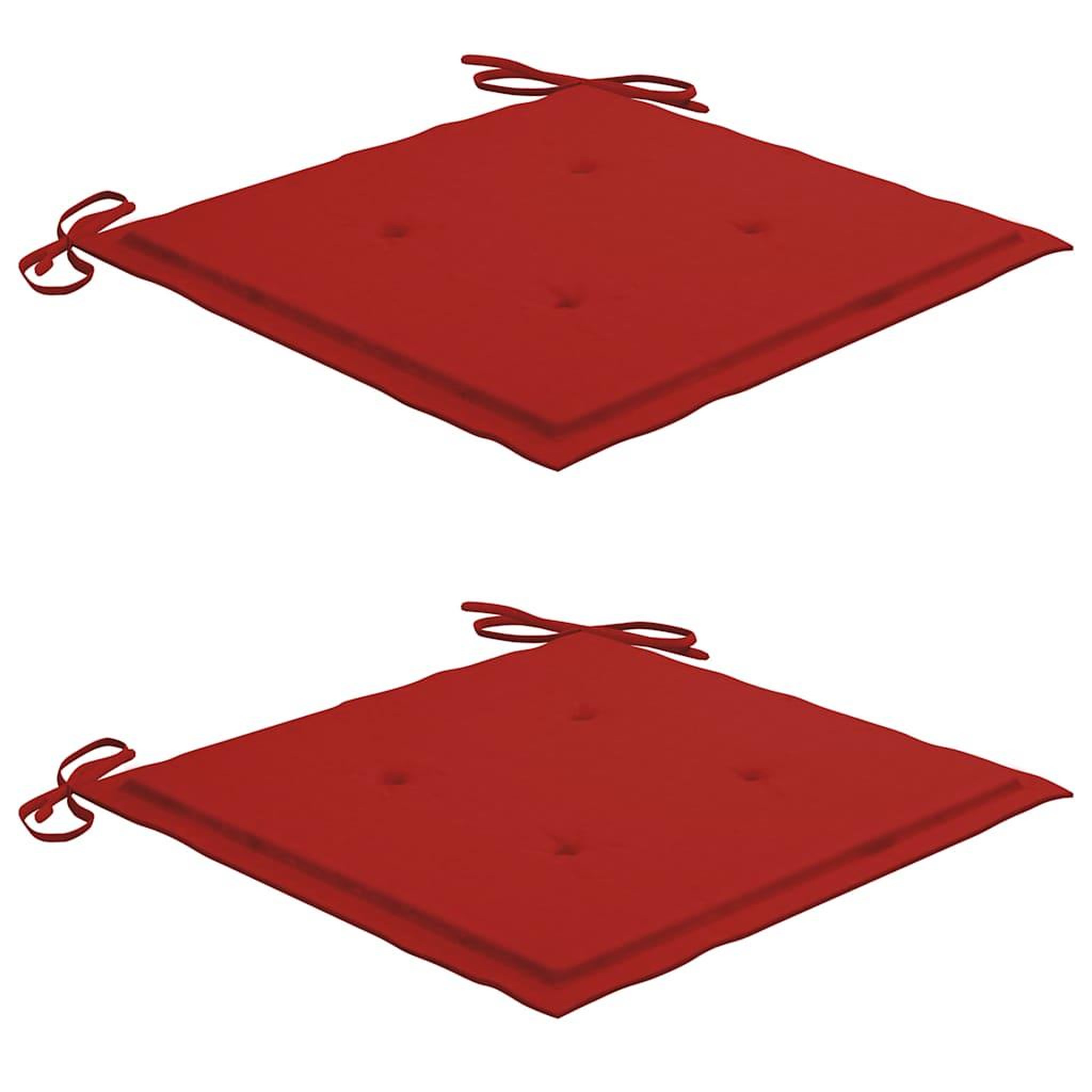 Voir la diapositive 4 : VIDAXL Chaise a bascule avec coussin rouge Bois de teck solide