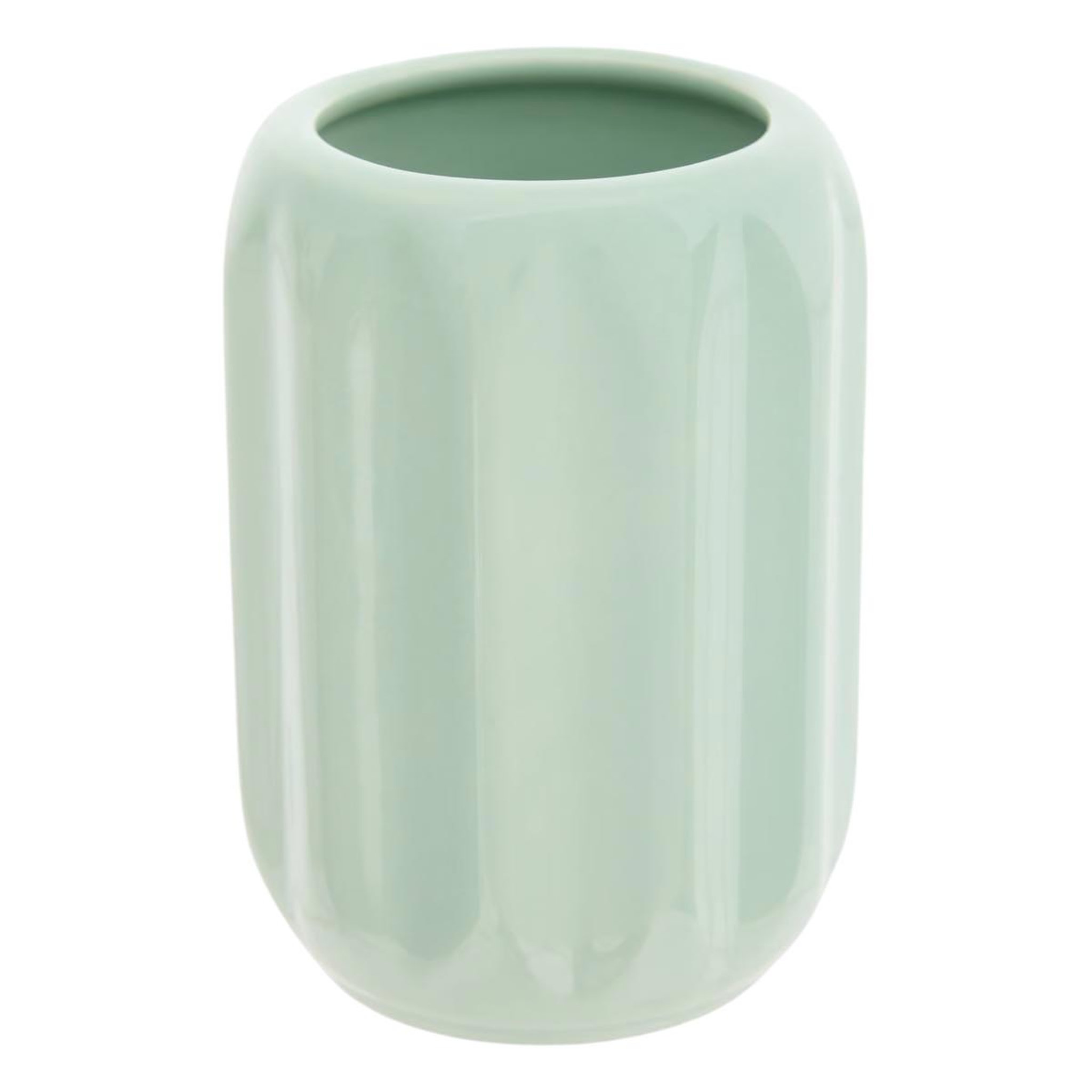 FIVE Pot à brosse à dents en grès  suny colorama  12cm vert céladon