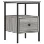 Voir la diapositive 2 : VIDAXL Table de chevet sonoma gris 34x36x50 cm bois d ingénierie