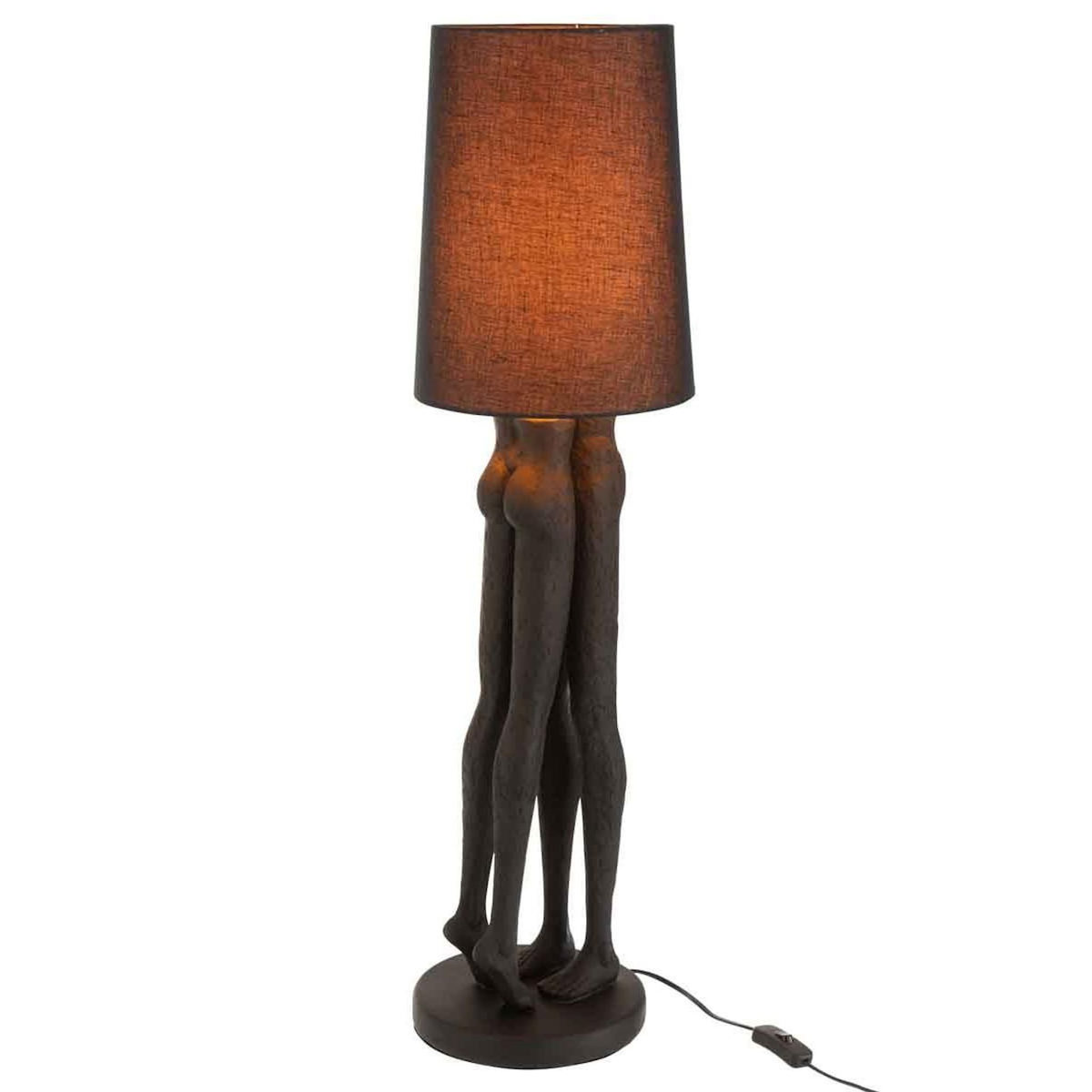 Paris Prix Lampadaire Design  Couple  89cm Noir