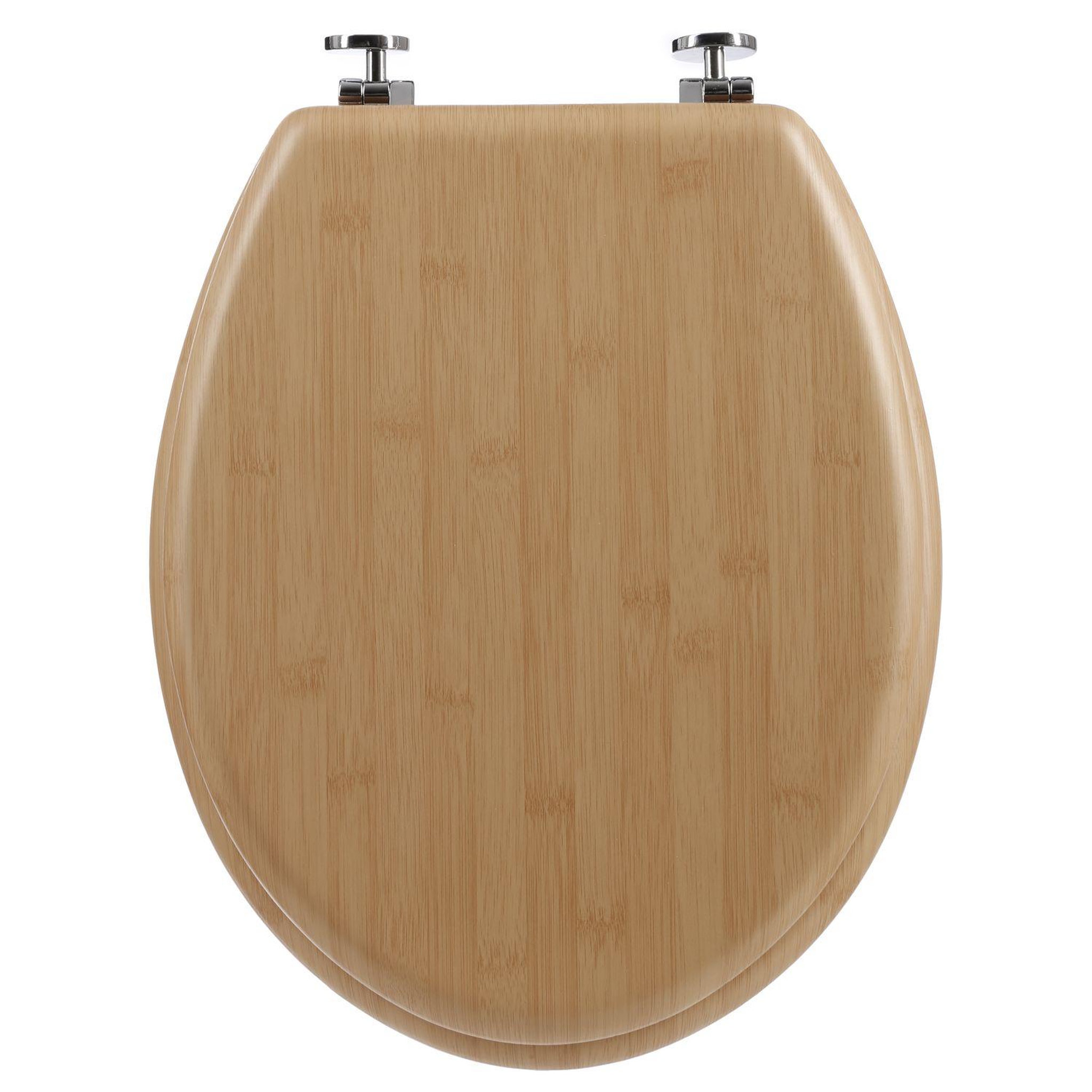 ATMOSPHERA Abattant WC effet bambou Natura - MDF - Marron