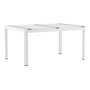 Voir la diapositive 1 : Paris Prix Table de Jardin en Teck  Togo  150cm Blanc