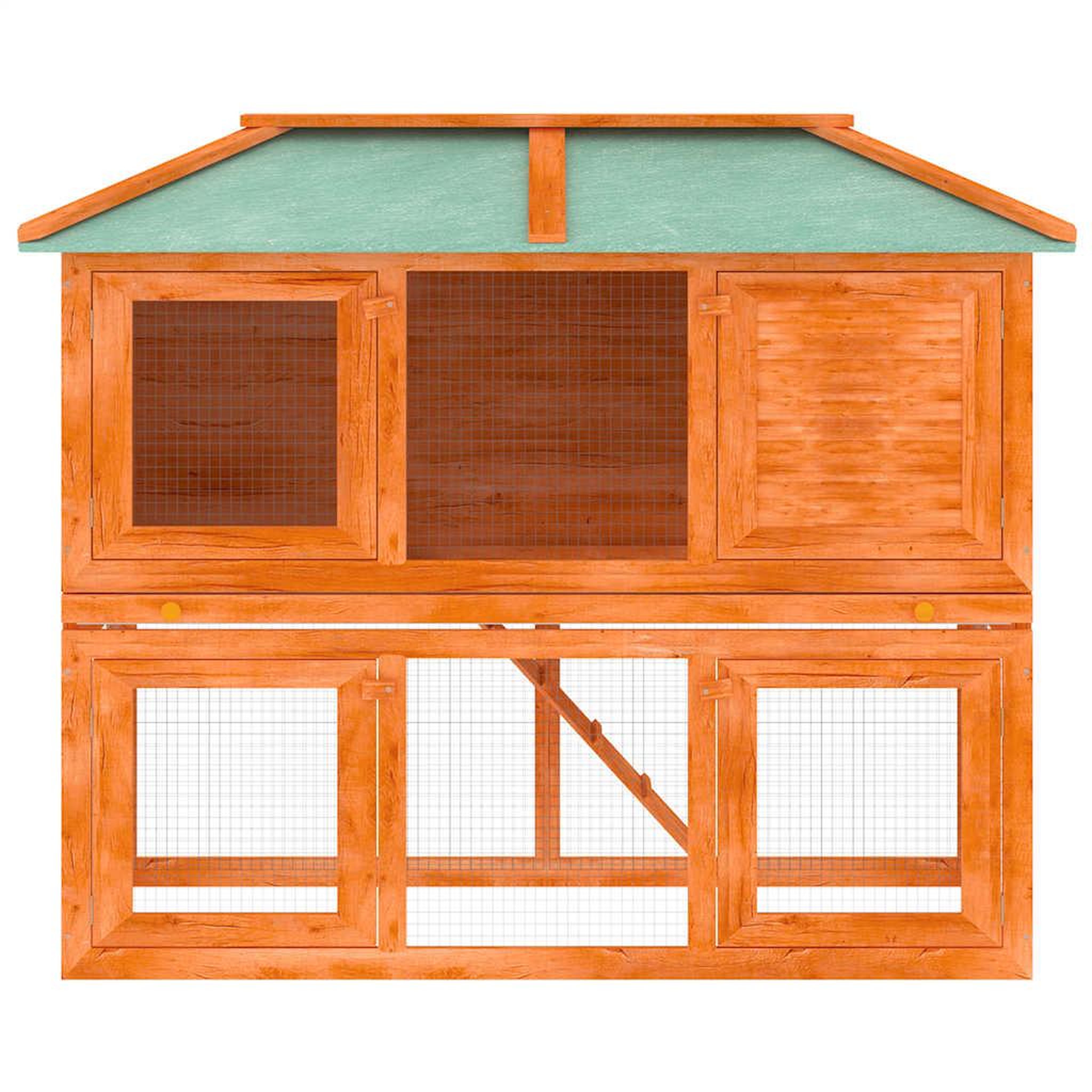 Voir la diapositive 4 : VIDAXL Cage double pour animaux bois