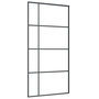 Voir la diapositive 2 : VIDAXL Porte coulissante Verre ESG depoli aluminium 102,5x205 cm Noir