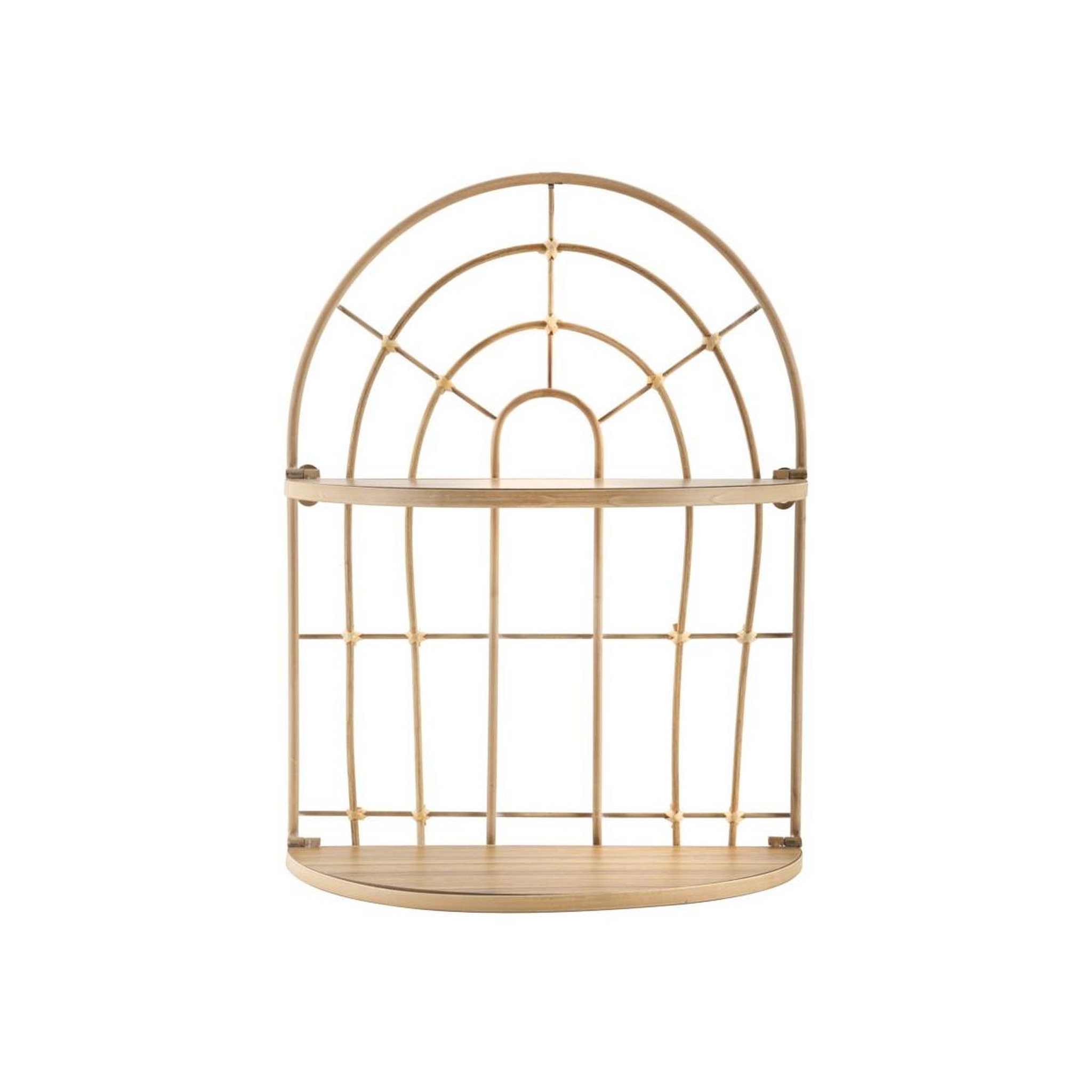 Voir la diapositive 2 : Paris Prix Étagère murale déco  arch  45cm naturel