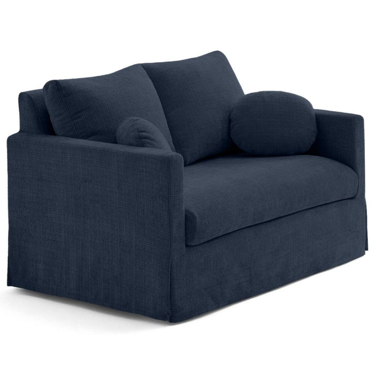 LISA DESIGN Serena - canapé droit déhoussable 2 places en velours texturé