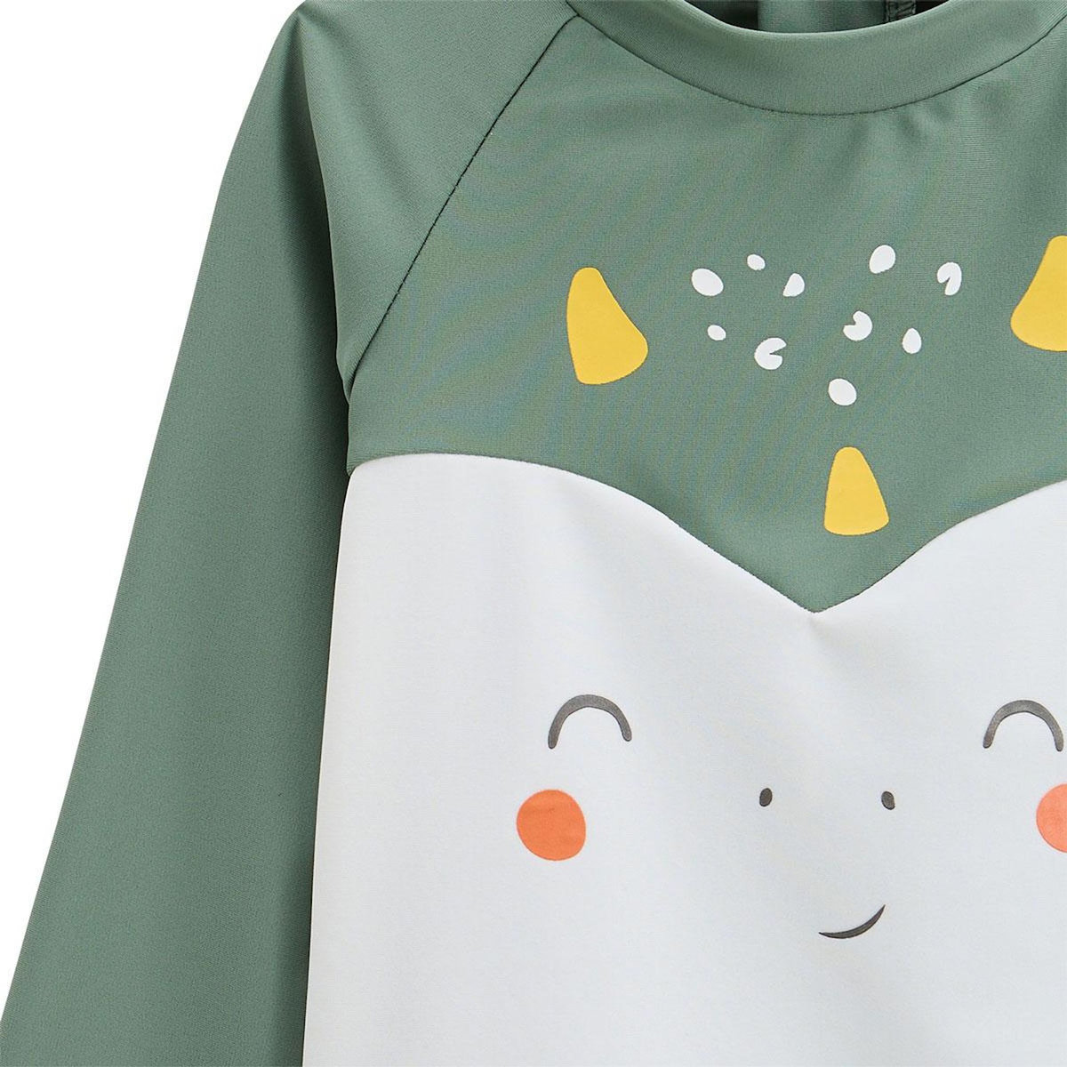 Petit Béguin Maillot de bain bébé 2 pièces t-shirt de protection UV et boxer Hello Dino