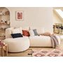 Voir la diapositive 2 : LISA DESIGN Santorini - module d'assise méridienne gauche - en tissu texturé