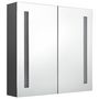 Voir la diapositive 3 : VIDAXL Armoire de salle de bain a miroir LED Gris 62x14x60 cm