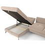 Voir la diapositive 3 : LISA DESIGN Ninon - canapé d'angle gauche 4 places convertible avec coffre en tissu texturé