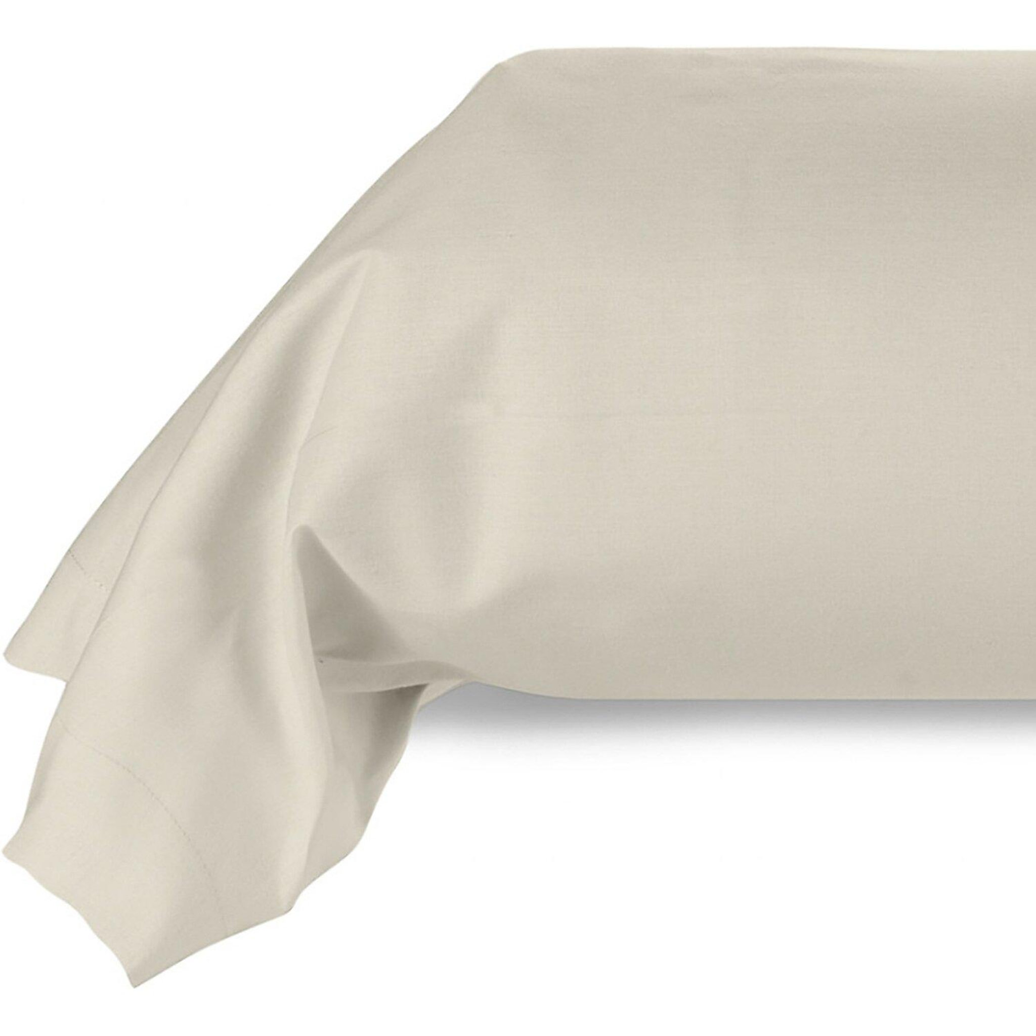 Voir la diapositive 2 : Home collection Taie de traversin 100% coton 57fils