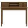 Voir la diapositive 5 : VIDAXL Bureau Marron miel 110x50x93 cm Bois massif de pin