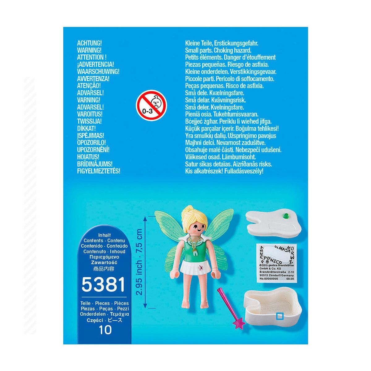PLAYMOBIL Fairies 5381 - Fée avec boîte à dents de lait 