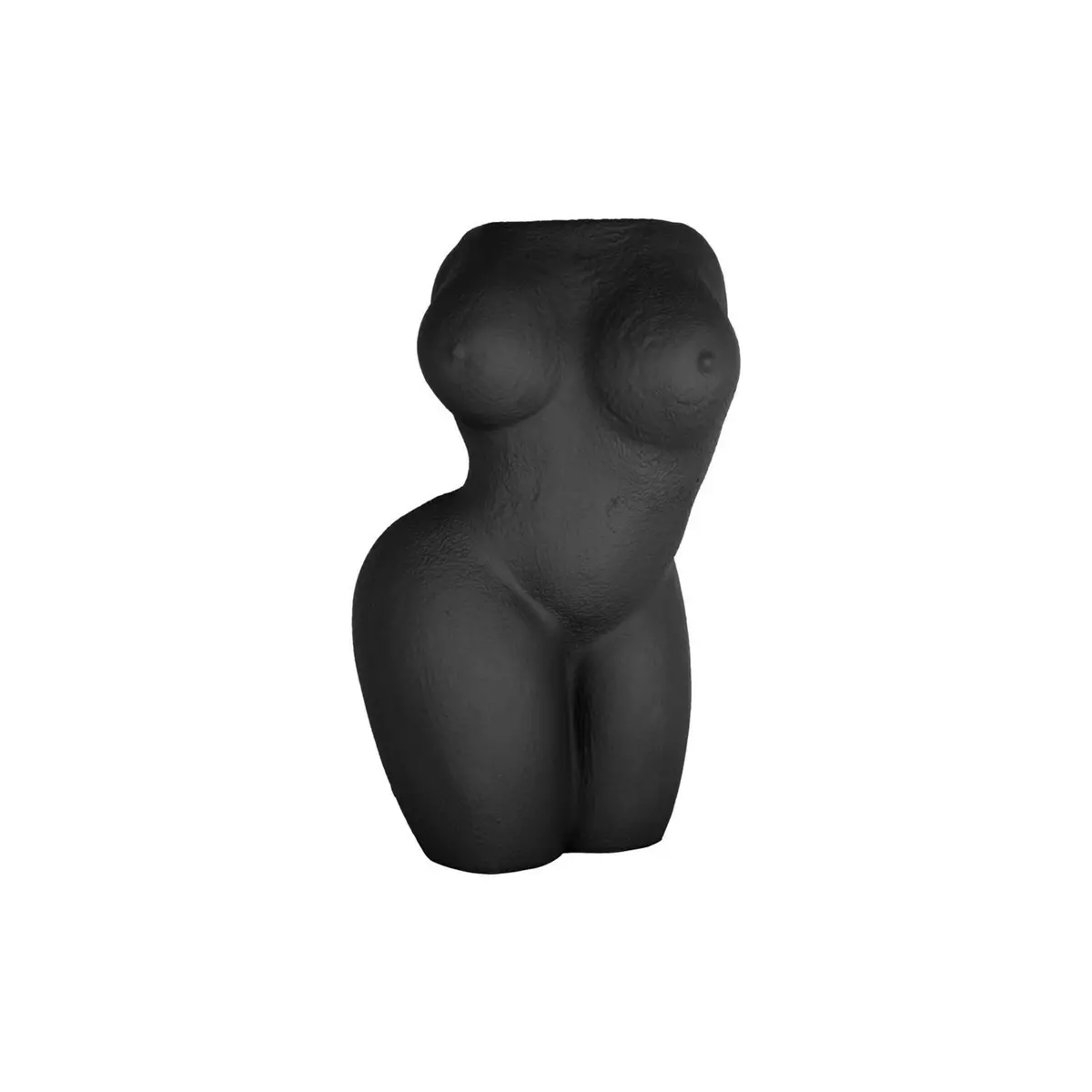 PRESENT TIME Vase Cache Pot en polyrésine modèle Lady - Noir
